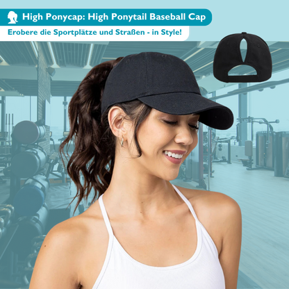 PonyCap I High Ponytail Baseball Cap für Sport und Alltag