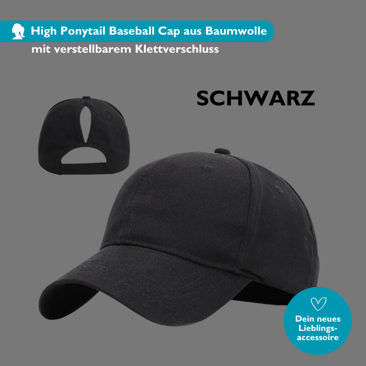 PonyCap I High Ponytail Baseball Cap für Sport und Alltag