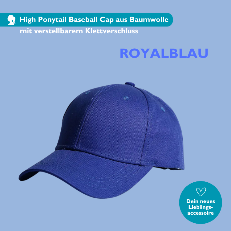 PonyCap I High Ponytail Baseball Cap für Sport und Alltag