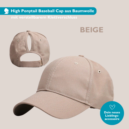 PonyCap I High Ponytail Baseball Cap für Sport und Alltag