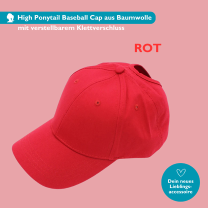 PonyCap I High Ponytail Baseball Cap für Sport und Alltag