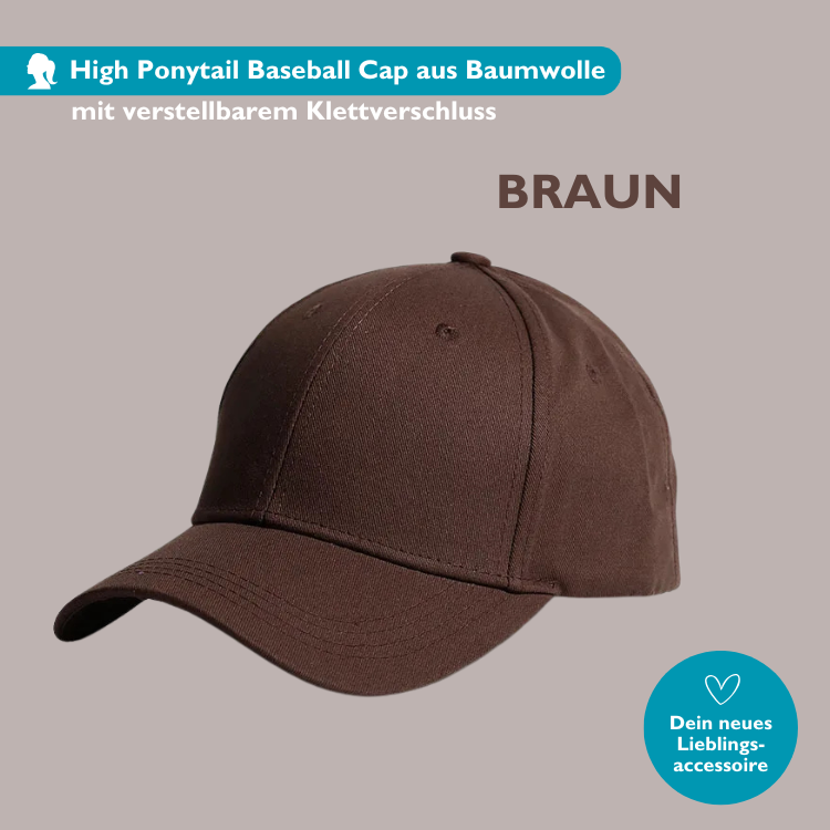 PonyCap I High Ponytail Baseball Cap für Sport und Alltag