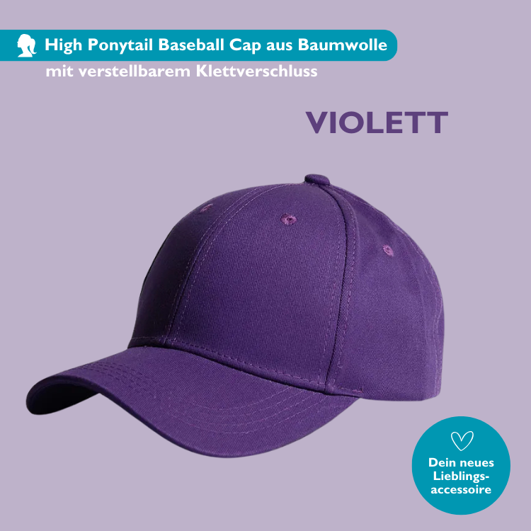 PonyCap I High Ponytail Baseball Cap für Sport und Alltag