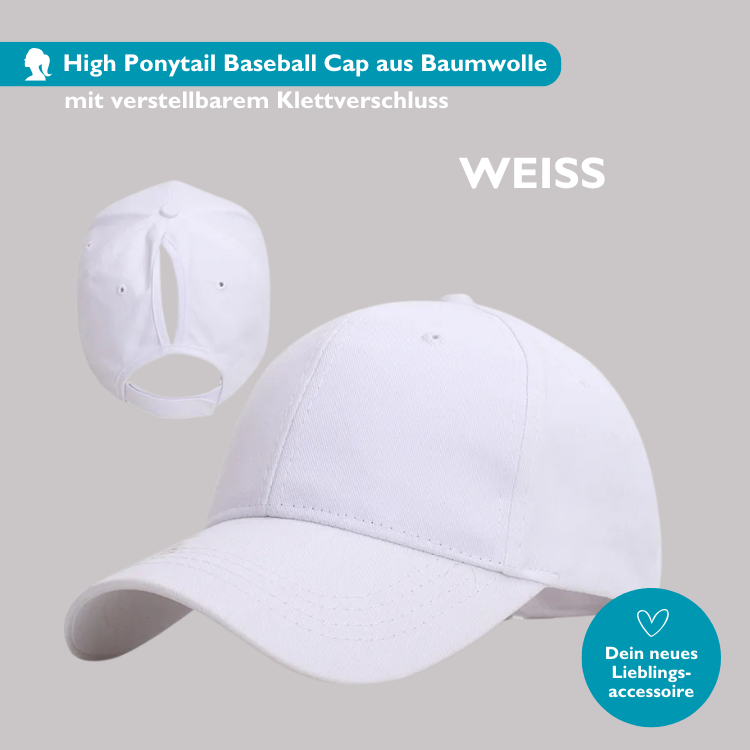 PonyCap I High Ponytail Baseball Cap für Sport und Alltag