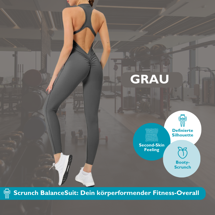 Scrunch BalanceSuit I Shaping Fitness-und Yoga-Overall