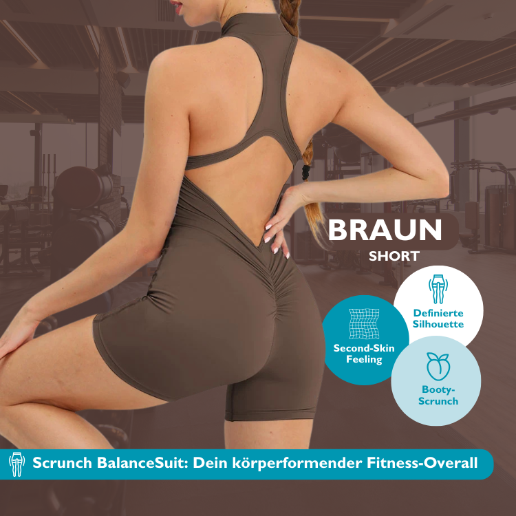 Scrunch BalanceSuit I Shaping Fitness-und Yoga-Overall