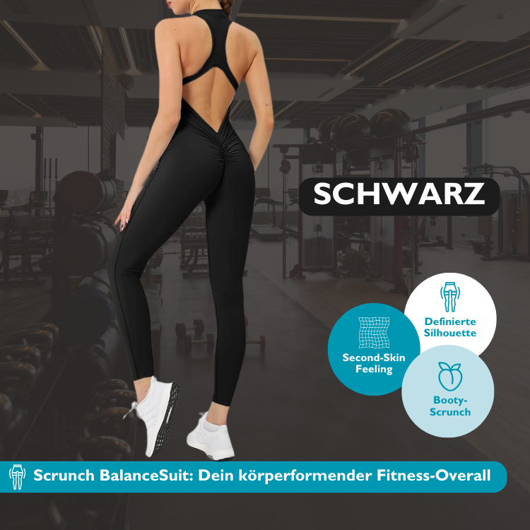 Scrunch BalanceSuit I Shaping Fitness-und Yoga-Overall