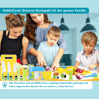 KiddieCook I 17-teiliges Kinderkochset ohne Verletzungsgefahr