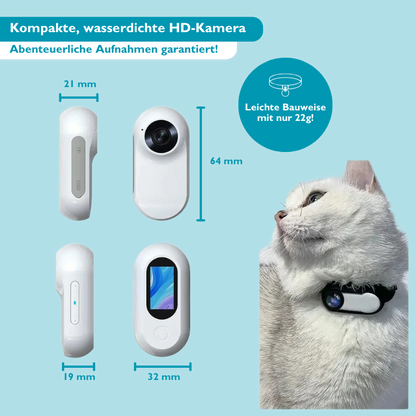 PetView360 I HD-Kamera-Halsband für dein Haustier